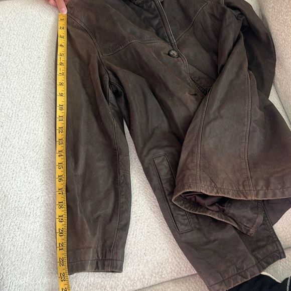 Vintage Genuine Leather Jacket | Brown | Size XL | Oversized Fit - Picture 13 of 13